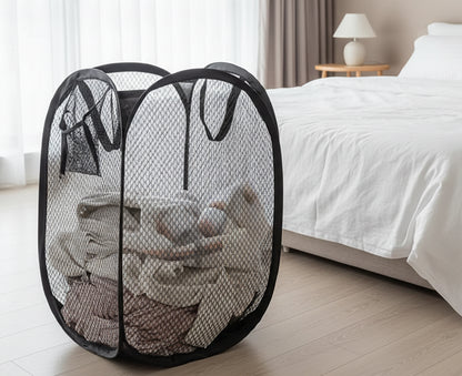 Mesh Pop-Up Laundry Baskets