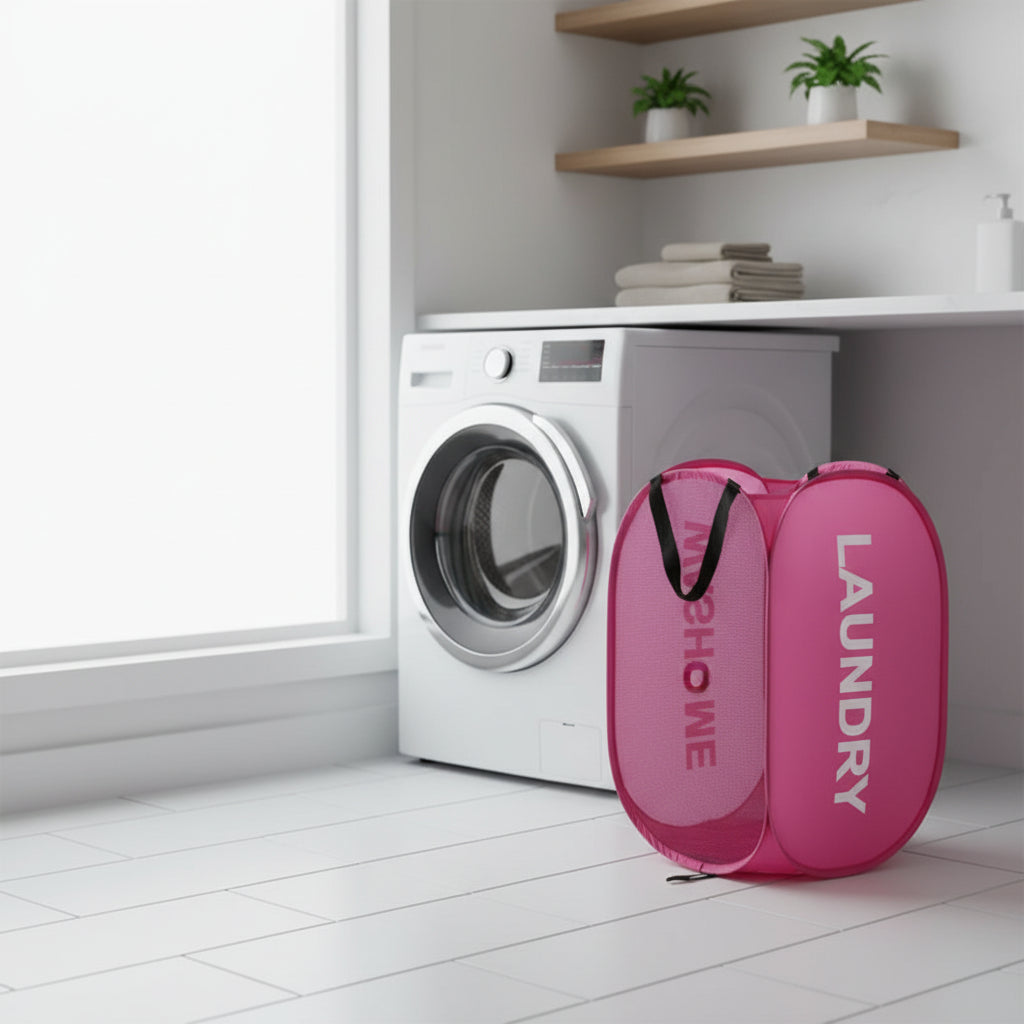 Portable Mesh Pop Up Laundry Baskets