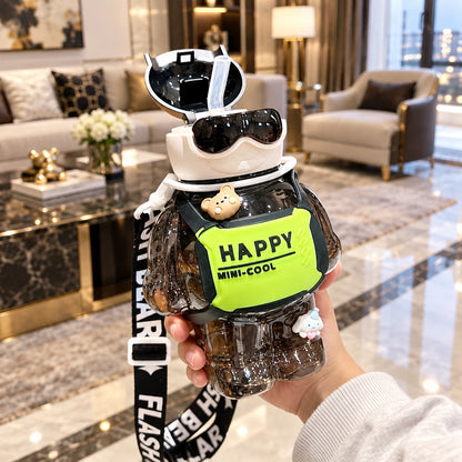 Robot Bear Large Capacity Water Bottles