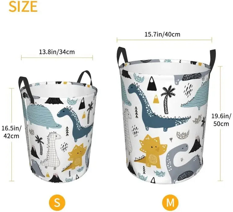Cartoon Dinosaurs Laundry Large Capacity Baskets