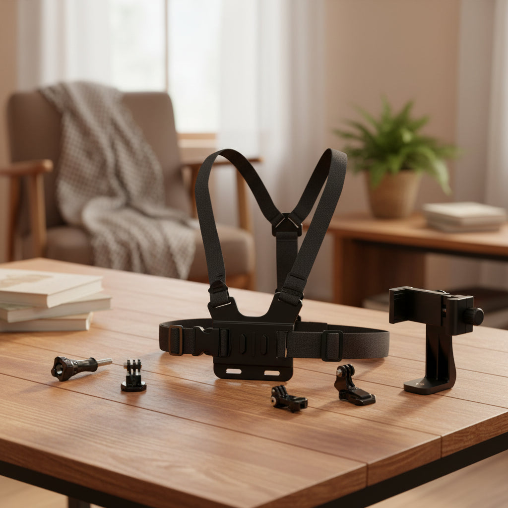Adjustable Mobile Phone Holder With Chest Strap
