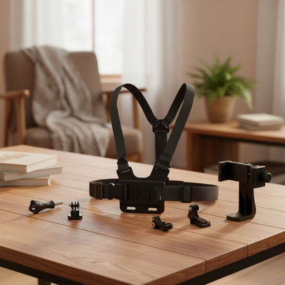 Adjustable Mobile Phone Holder With Chest Strap
