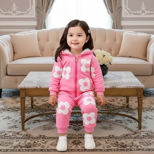 Vestes et pantalons à fleurs pour bébé fille