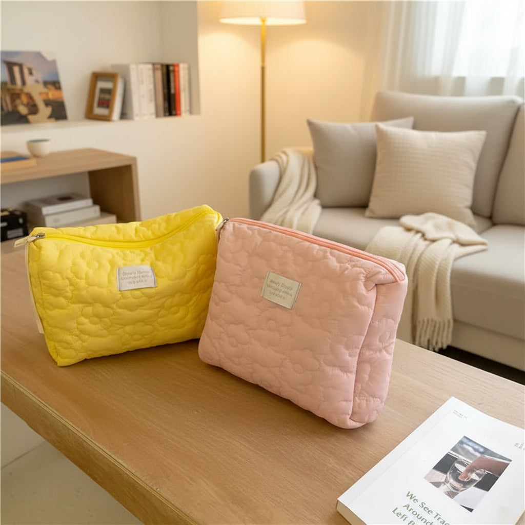Floral Pattern Cosmetic Toiletry Bags
