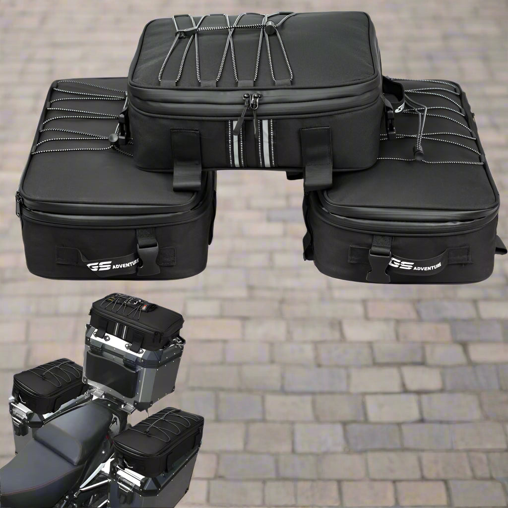 1 Top and 2 Sides Waterproof Storage Bags For Motorcycle