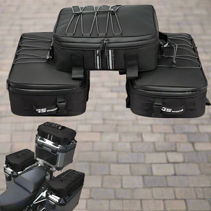 1 Top and 2 Sides Waterproof Storage Bags For Motorcycle