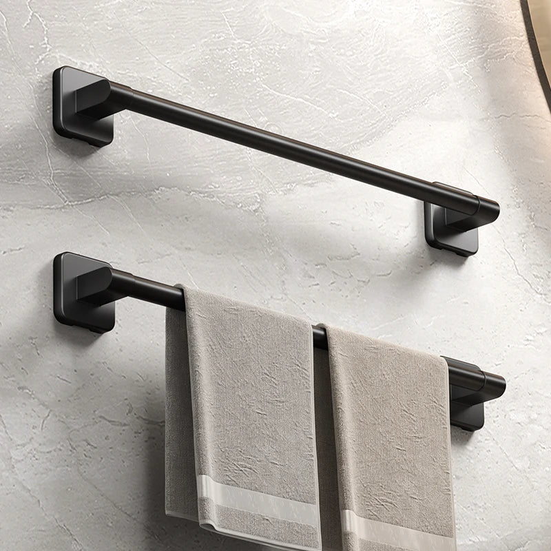 Bathroom Black Aluminum Towel Holders