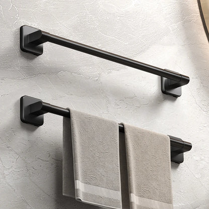 Bathroom Black Aluminum Towel Holders