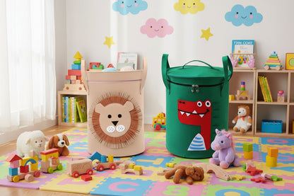 Cartoon Animals Large Capacity Storage Baskets