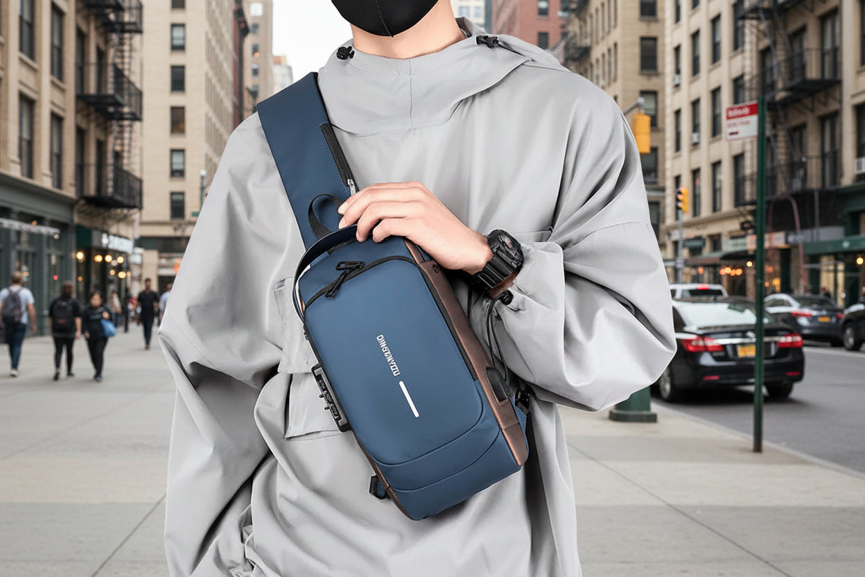 Fashionable Cross Body Bags With USB Charging