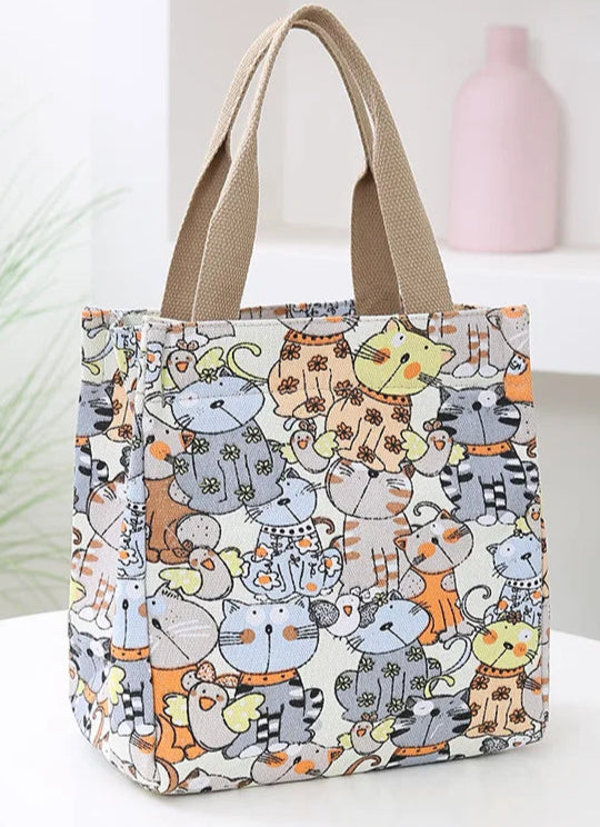Fashionable Cats Pattern Hand Bags