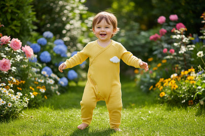 Cartoon Printed Cotton Rompers