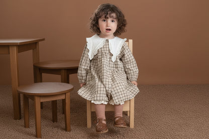 Robes à col (à carreaux avec 4 chaussettes)