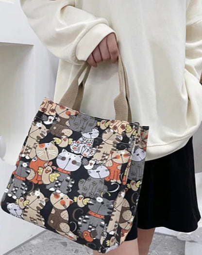 Fashionable Cats Pattern Hand Bags