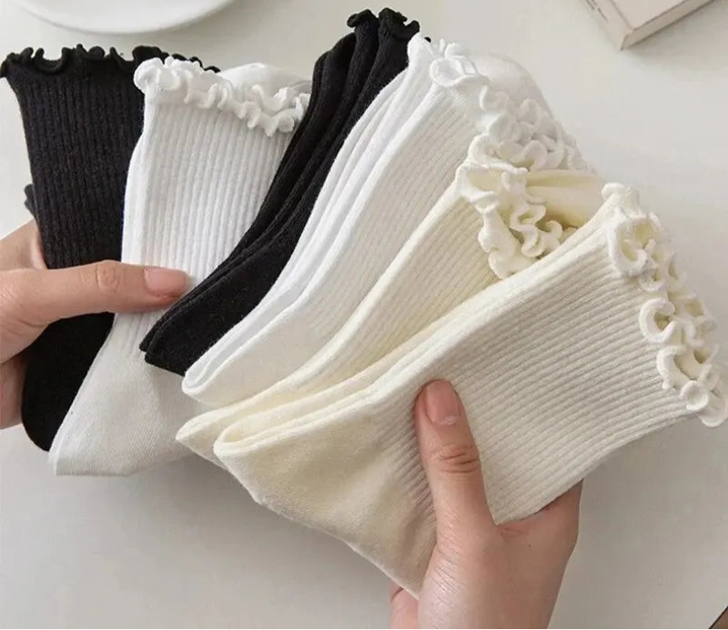 5Prs Warm and Comfortable Middle Tube Socks
