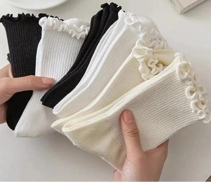 5Prs Warm and Comfortable Middle Tube Socks