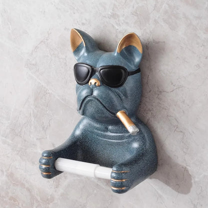 Cute Bulldog Towel Paper Holders