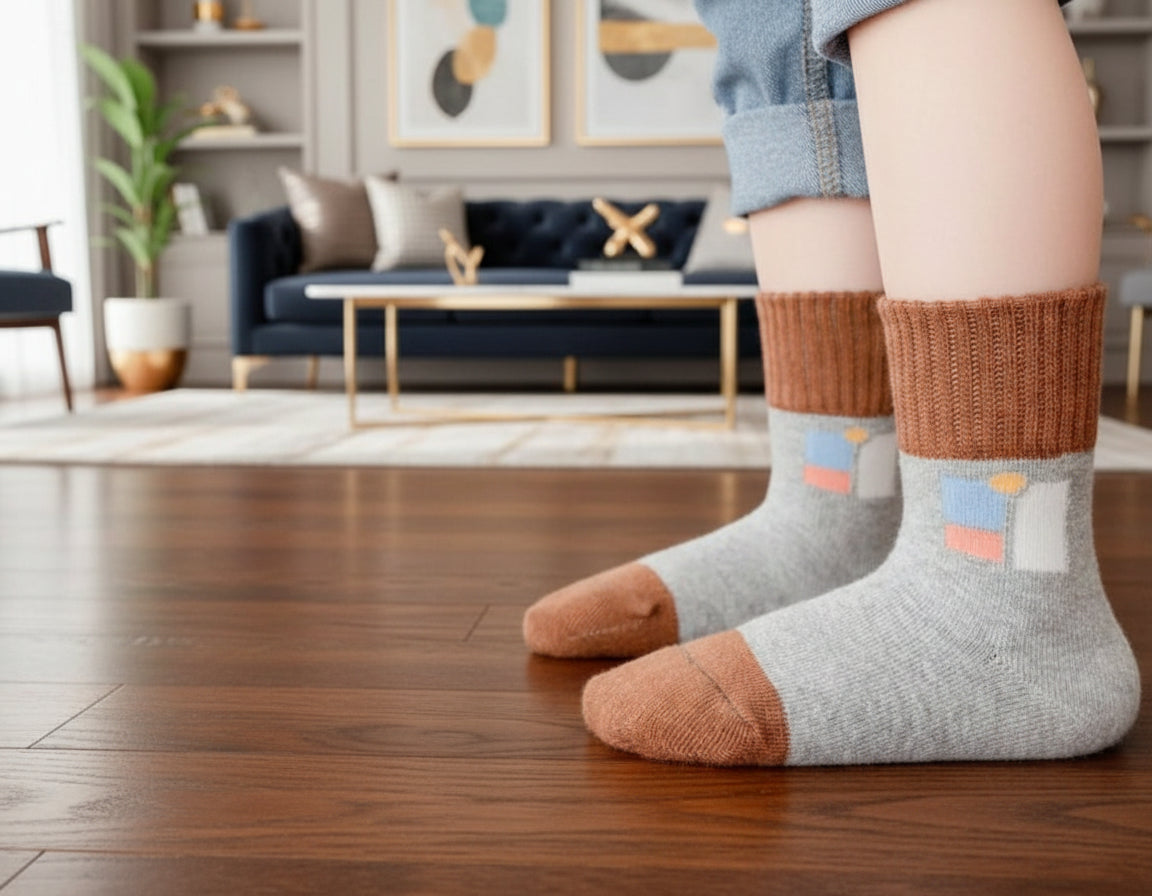 Lot de 5 paires de chaussettes mi-montantes douces et confortables