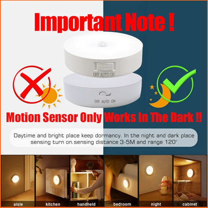Motion Sensor USB Rechargeable LED Night Light