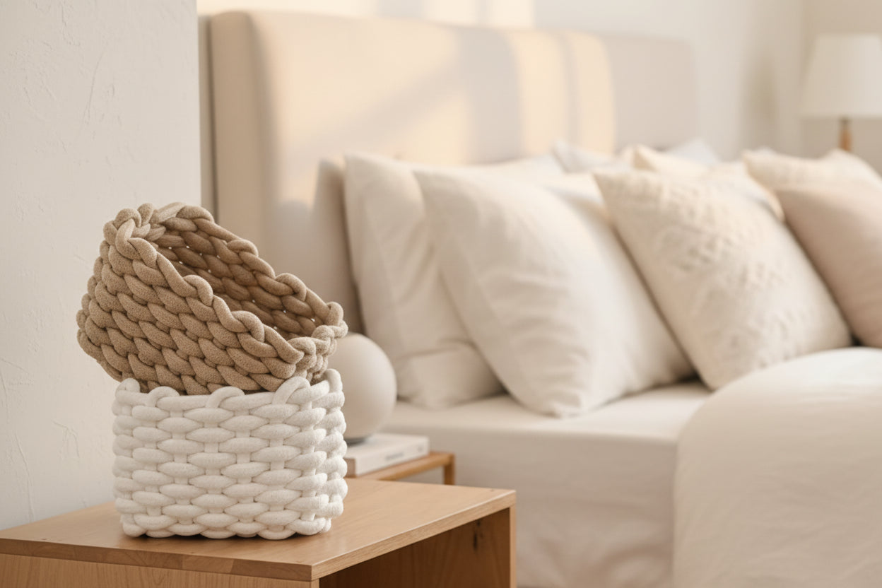 Handmade Cotton Organizer Baskets