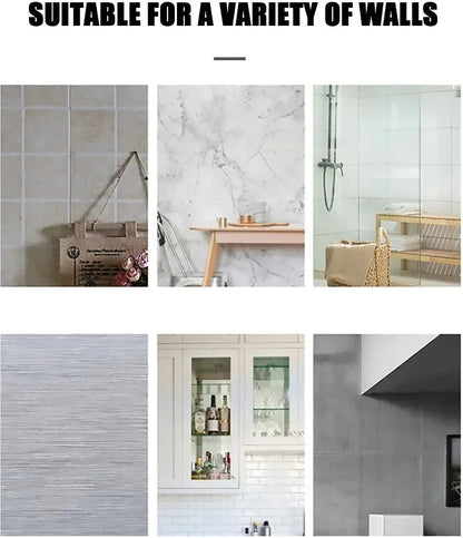 No-Drill Storage Rack Bathroom Shelves