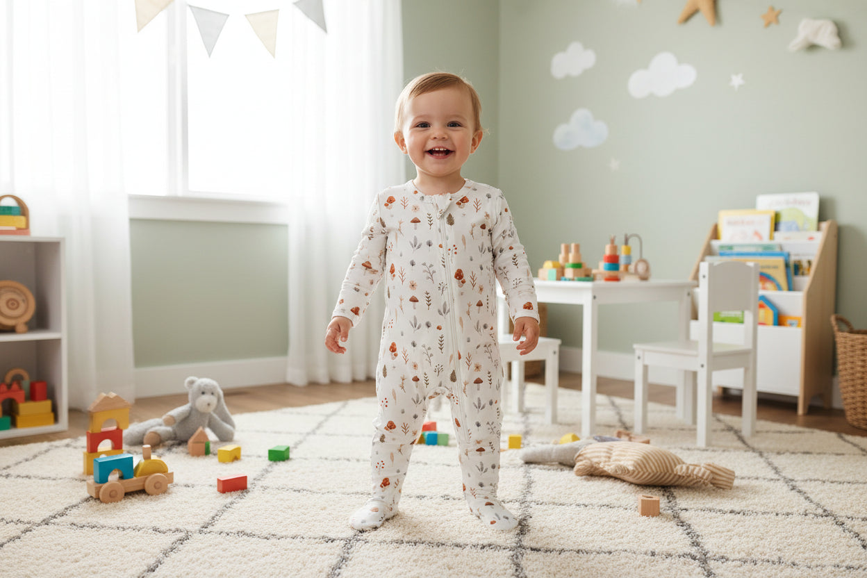 Soft and Breathable Long Sleeved Rompers