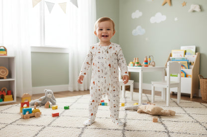 Soft and Breathable Long Sleeved Rompers