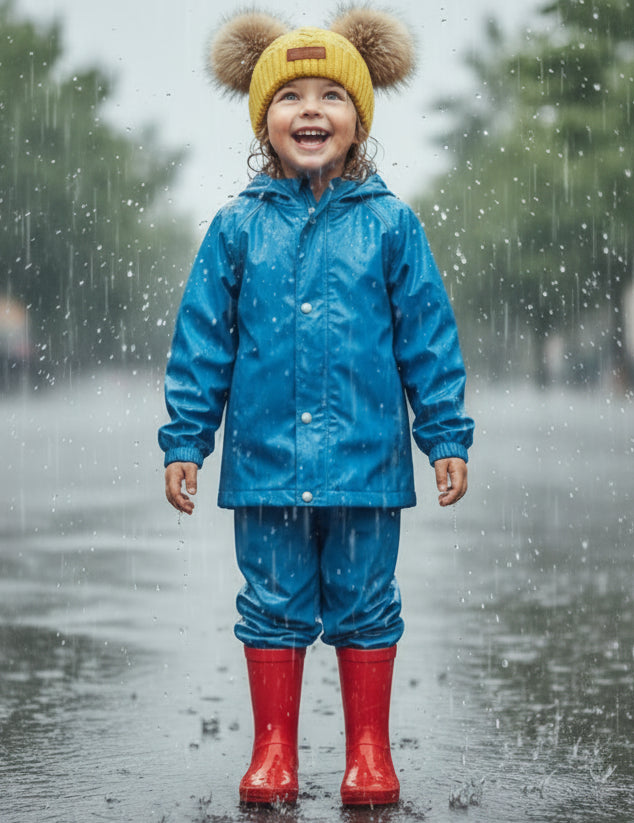 Bonnets chauds avec deux pompons en laine