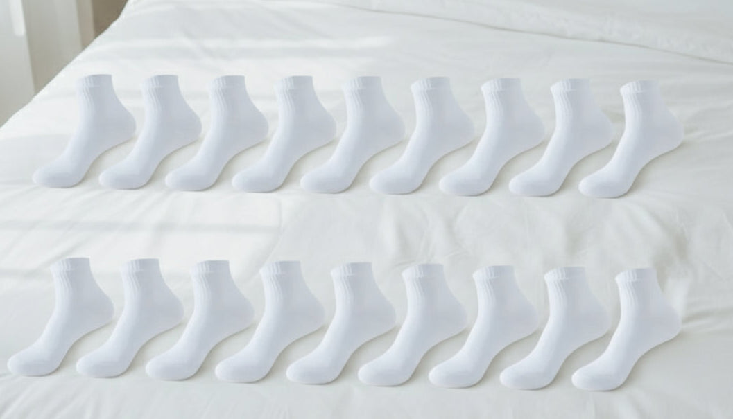 8Prs Short Length Cotton Socks
