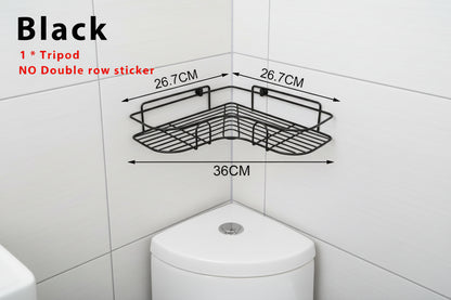 No-Drill Storage Rack Bathroom Shelves