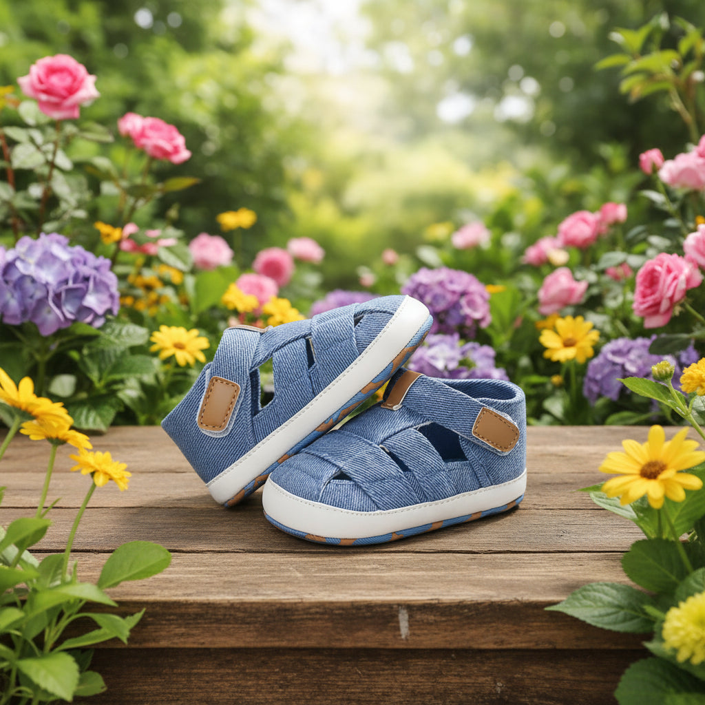 Breathable T-Tied First Walkers Sandals