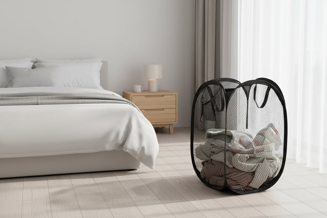 Mesh Pop-Up Laundry Baskets