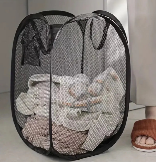 Paniers à linge pliables en filet