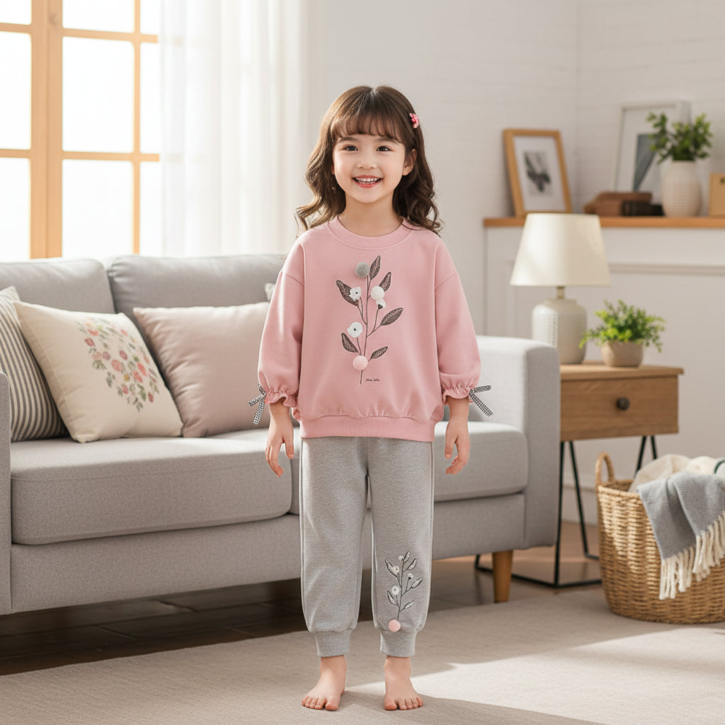 Autumn/Spring Kids Girl Sweatshirts and Pants