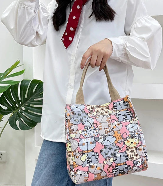 Fashionable Cats Pattern Hand Bags