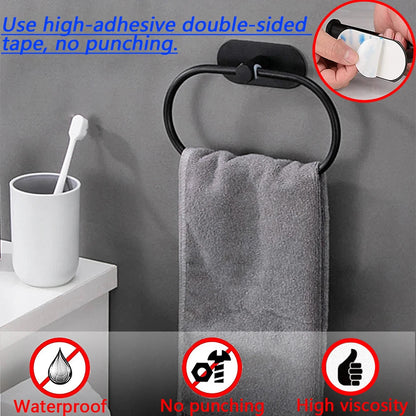 Self-Adhesive Stainless Steel Towel Holders