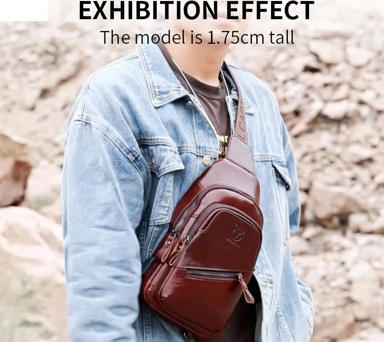 حقائب كروس بودي من الجلد الطبيعي