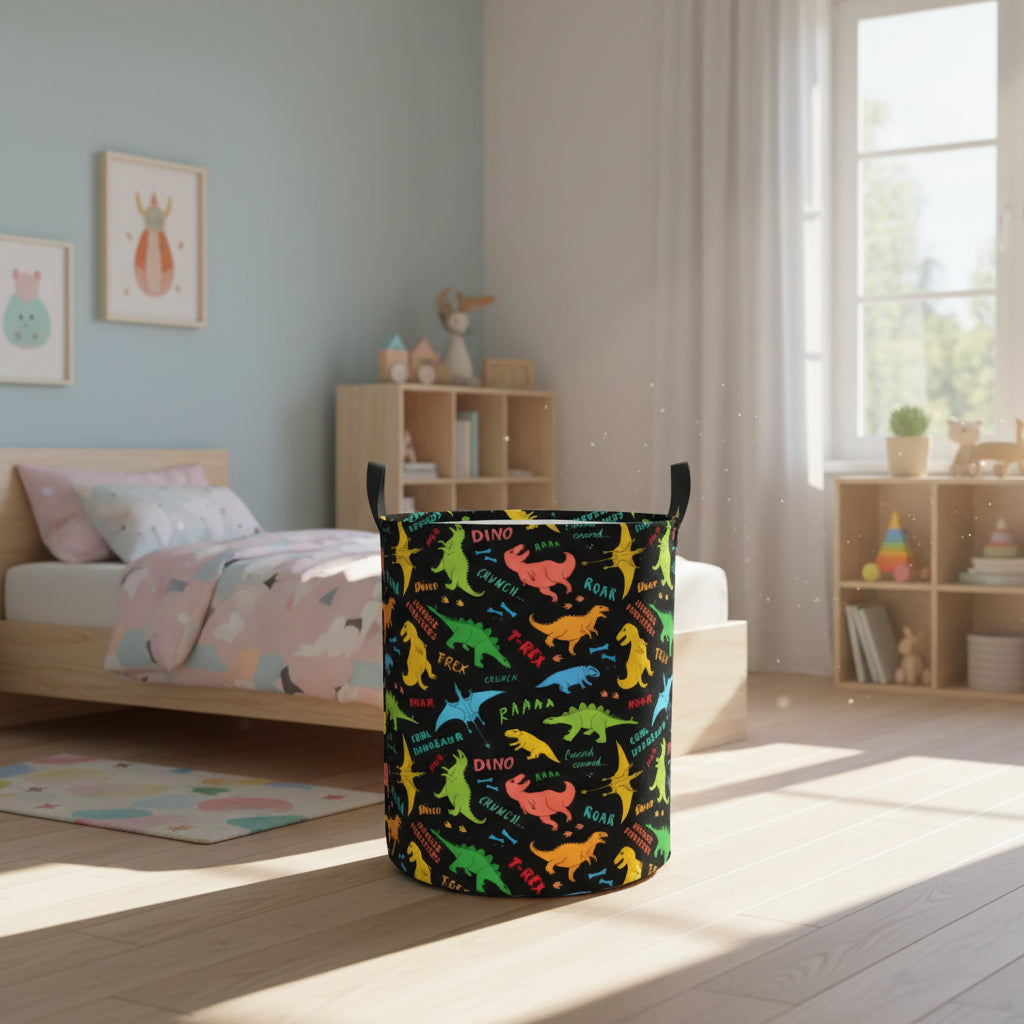 Cartoon Dinosaurs Laundry Large Capacity Baskets