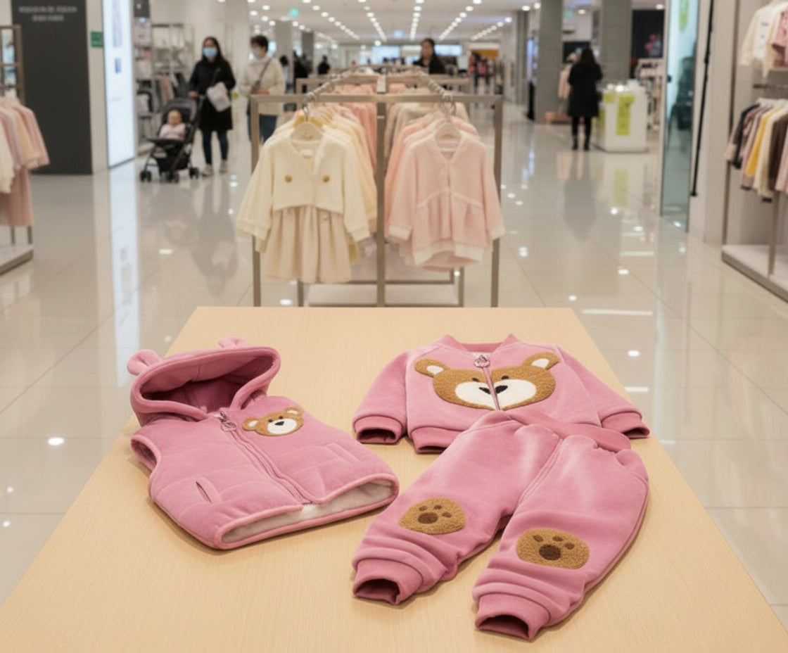 Kids Unisex Sets of Hooded Jackets + Sweatshirts + Pants