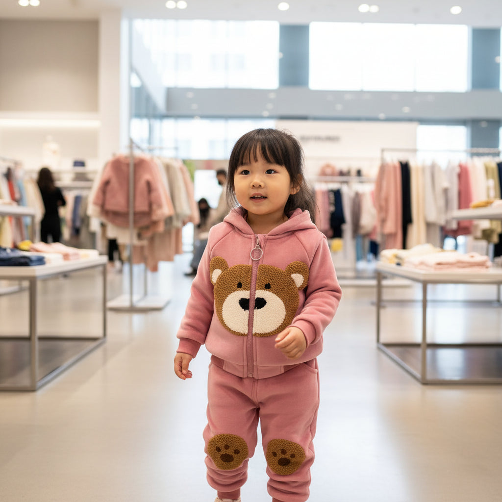 Kids Unisex Sets of Hooded Jackets + Sweatshirts + Pants