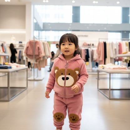 Kids Unisex Sets of Hooded Jackets + Sweatshirts + Pants