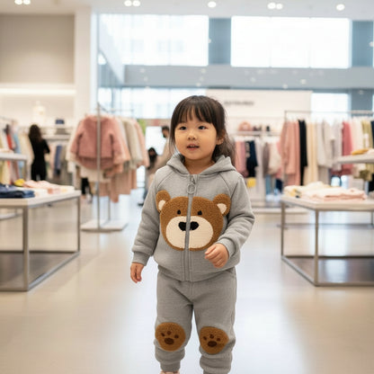 Kids Unisex Sets of Hooded Jackets + Sweatshirts + Pants