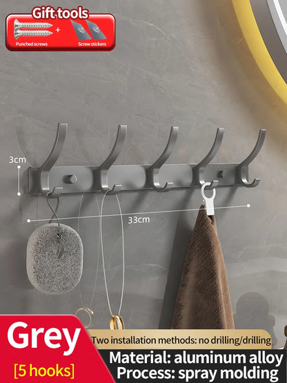 No Drill Behind Door Storage Hooks
