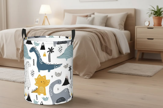 Cartoon Dinosaurs Laundry Large Capacity Baskets