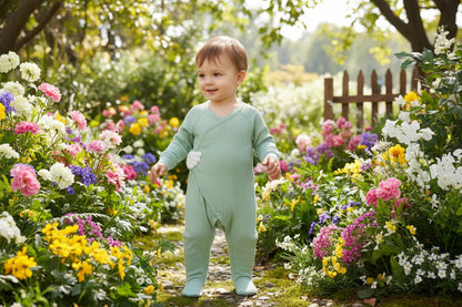 Cartoon Printed Cotton Rompers