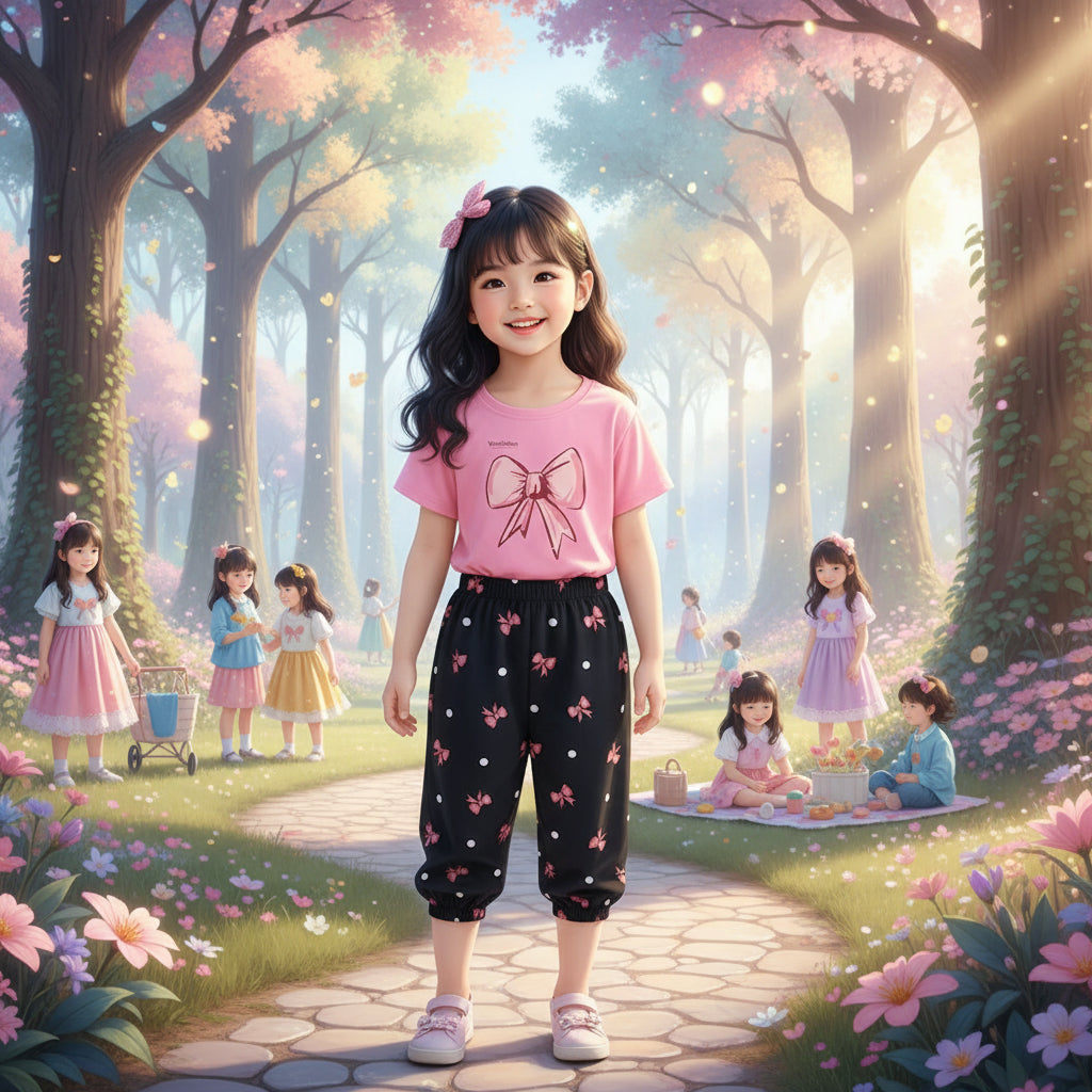 Girl Cute Fashionable Sweatshirts + Pants