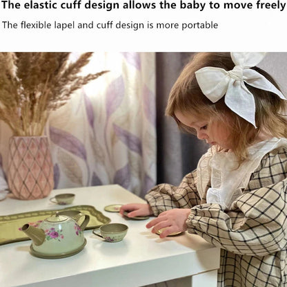 Robes à col (à carreaux avec 4 chaussettes)