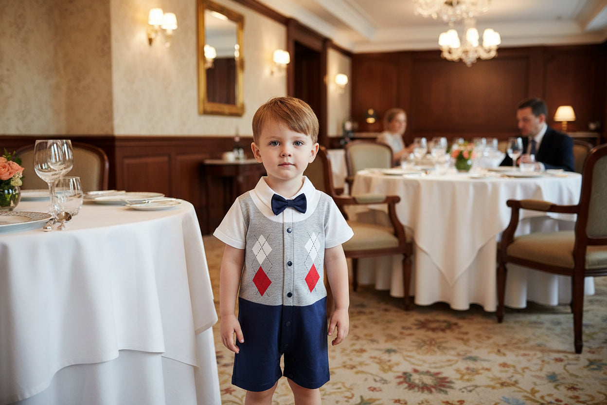 Handsome Rompers With Ties