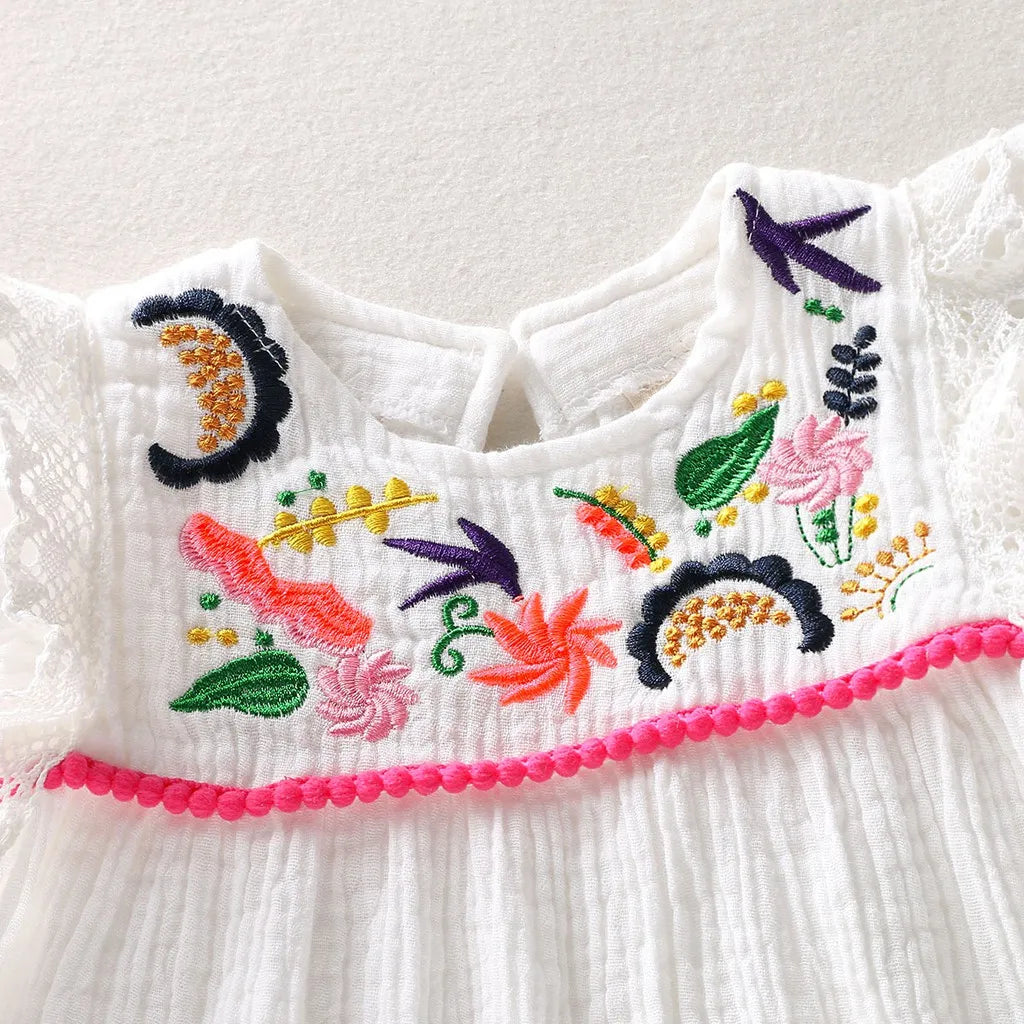 Baby Girl White Floral Dress