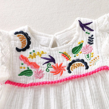 Baby Girl White Floral Dress